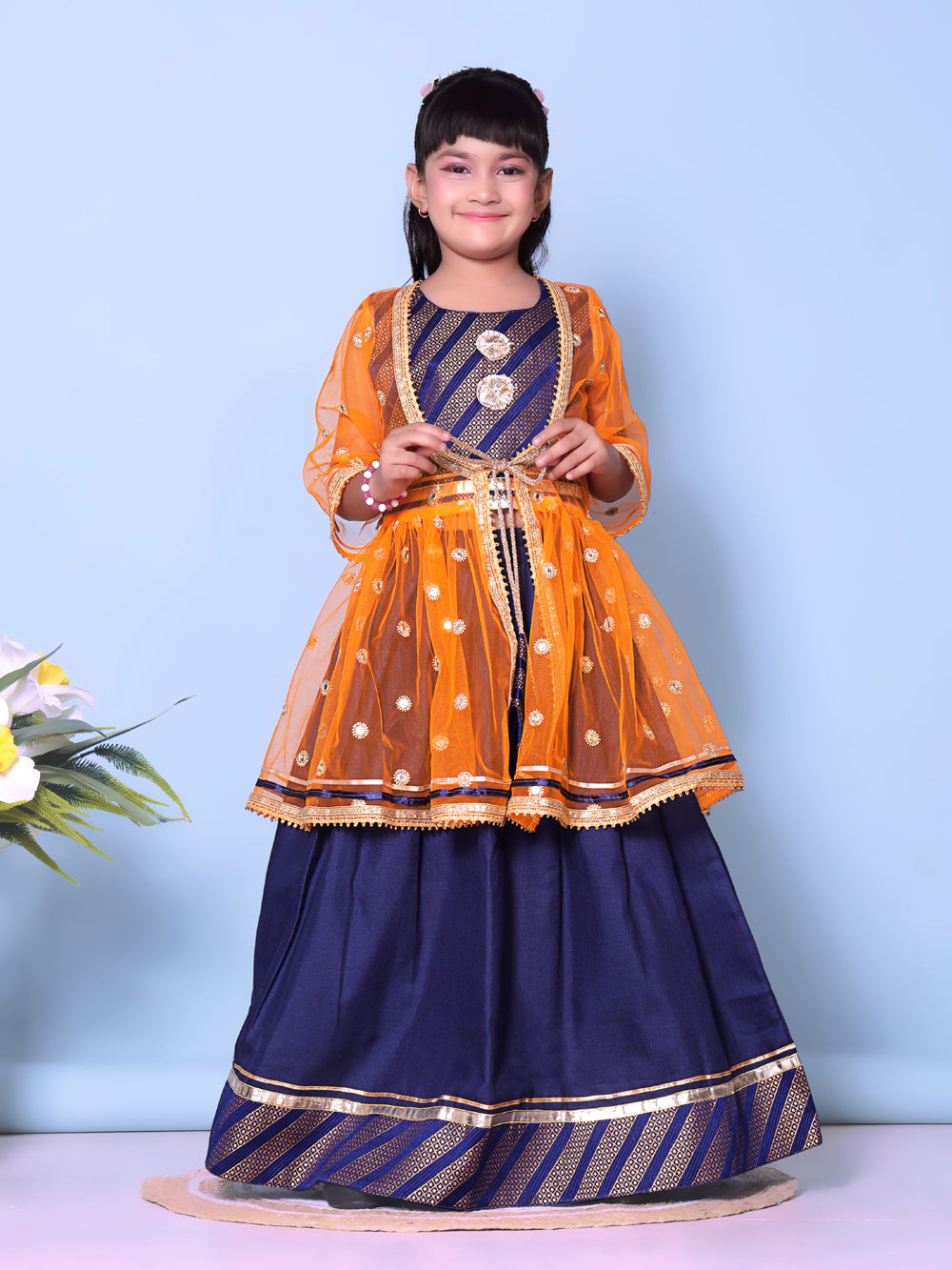 Baby Girls Lehenga Choli Ethnic Wear Embellished Lehenga Choli