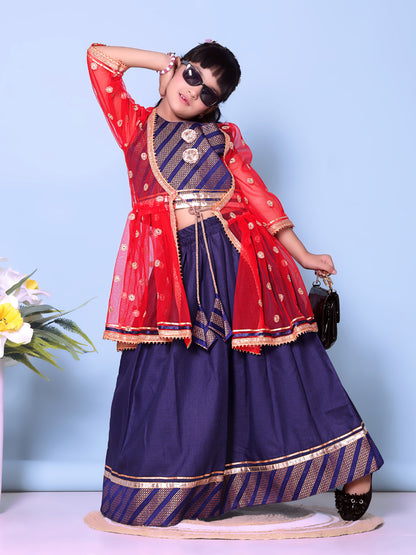 Baby Girls Lehenga Choli Ethnic Wear Embellished Lehenga Choli