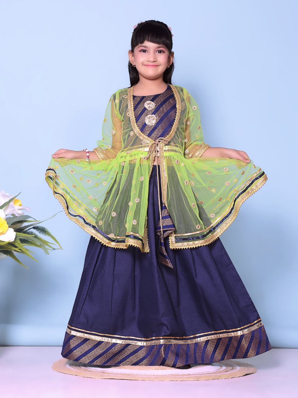 Baby Girls Lehenga Choli Ethnic Wear Embellished Lehenga Choli