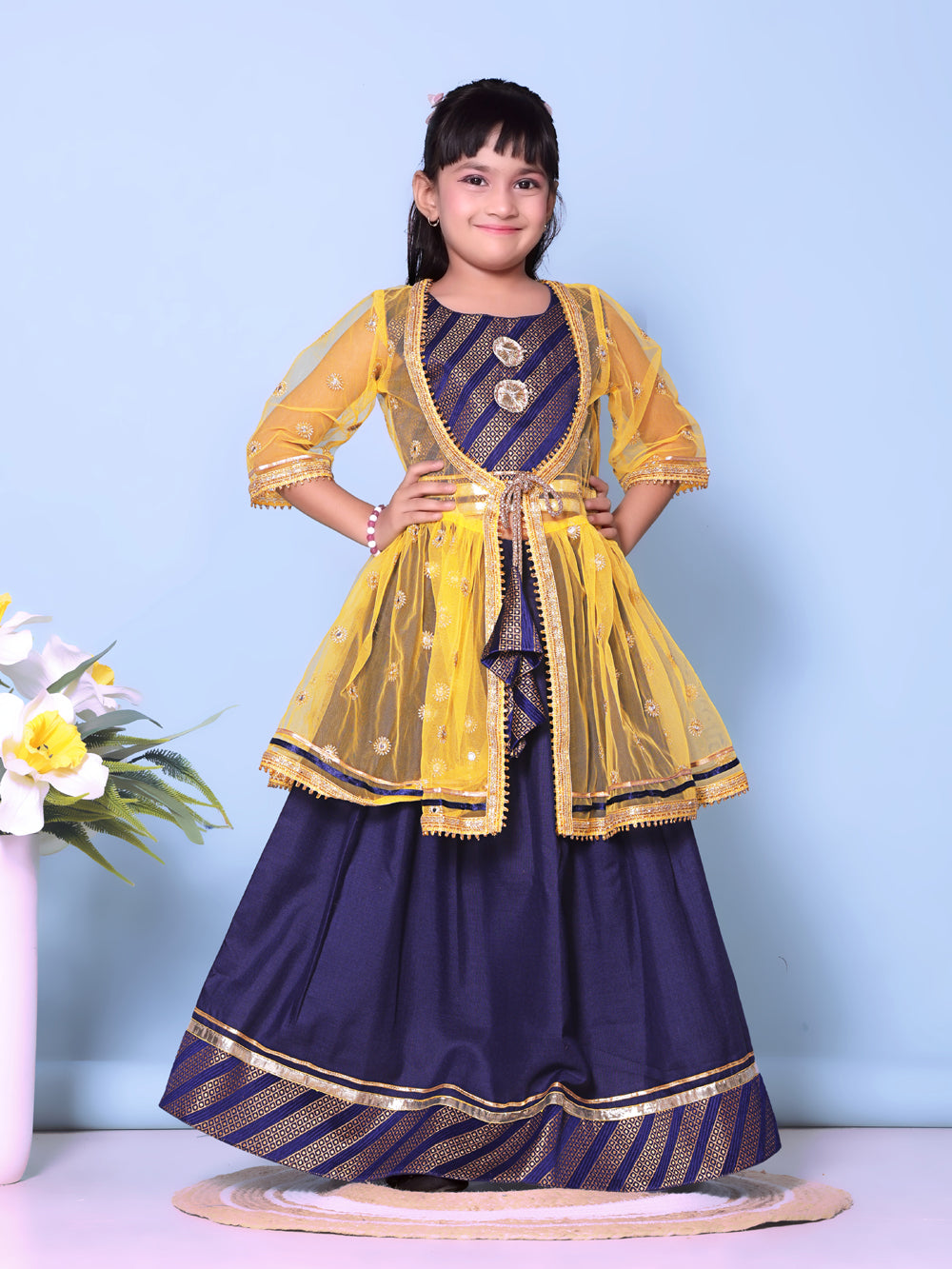 Baby Girls Lehenga Choli Ethnic Wear Embellished Lehenga Choli