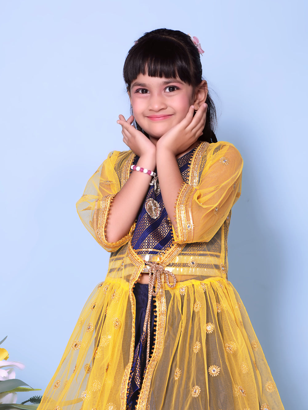 Baby Girls Lehenga Choli Ethnic Wear Embellished Lehenga Choli