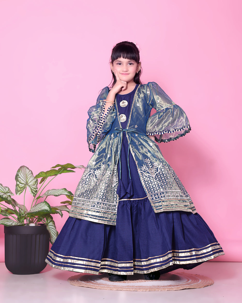 Baby Girls Lehenga Choli Ethnic Wear, Embellished Lehenga Choli