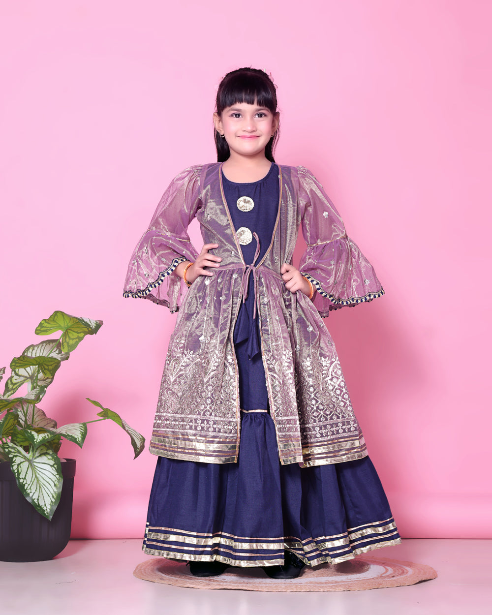 Baby Girls Lehenga Choli Ethnic Wear, Embellished Lehenga Choli