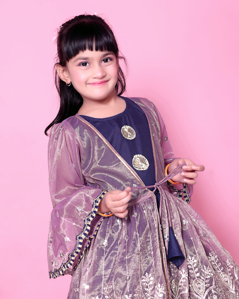Baby Girls Lehenga Choli Ethnic Wear, Embellished Lehenga Choli