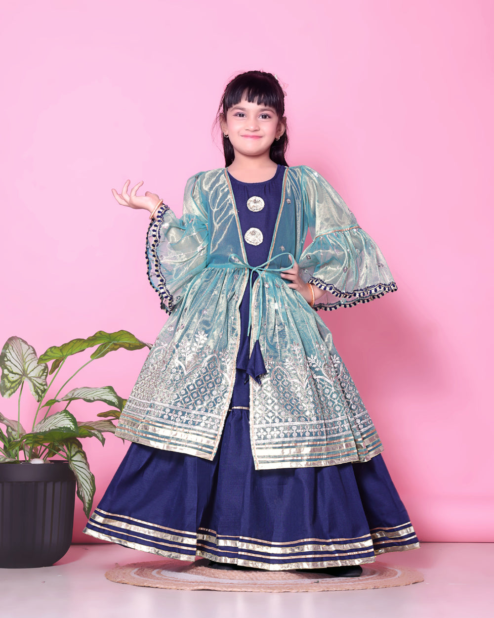 Baby Girls Lehenga Choli Ethnic Wear, Embellished Lehenga Choli