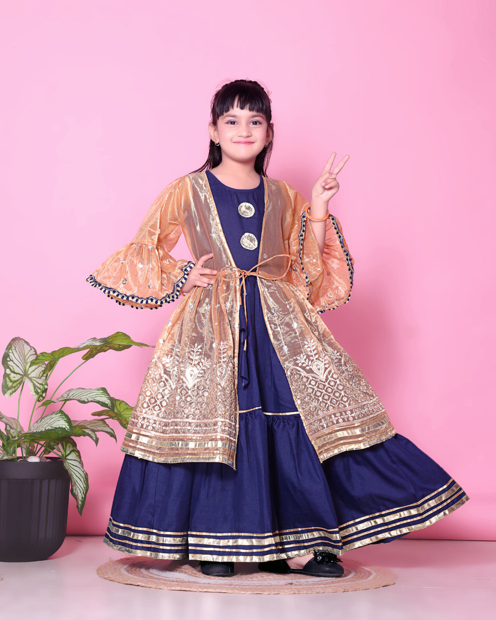 Baby Girls Lehenga Choli Ethnic Wear, Embellished Lehenga Choli