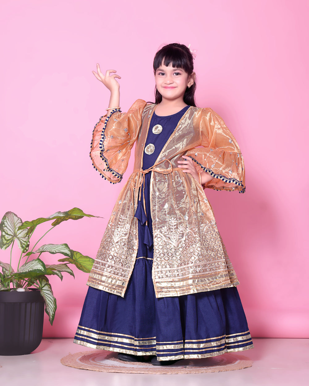 Baby Girls Lehenga Choli Ethnic Wear, Embellished Lehenga Choli