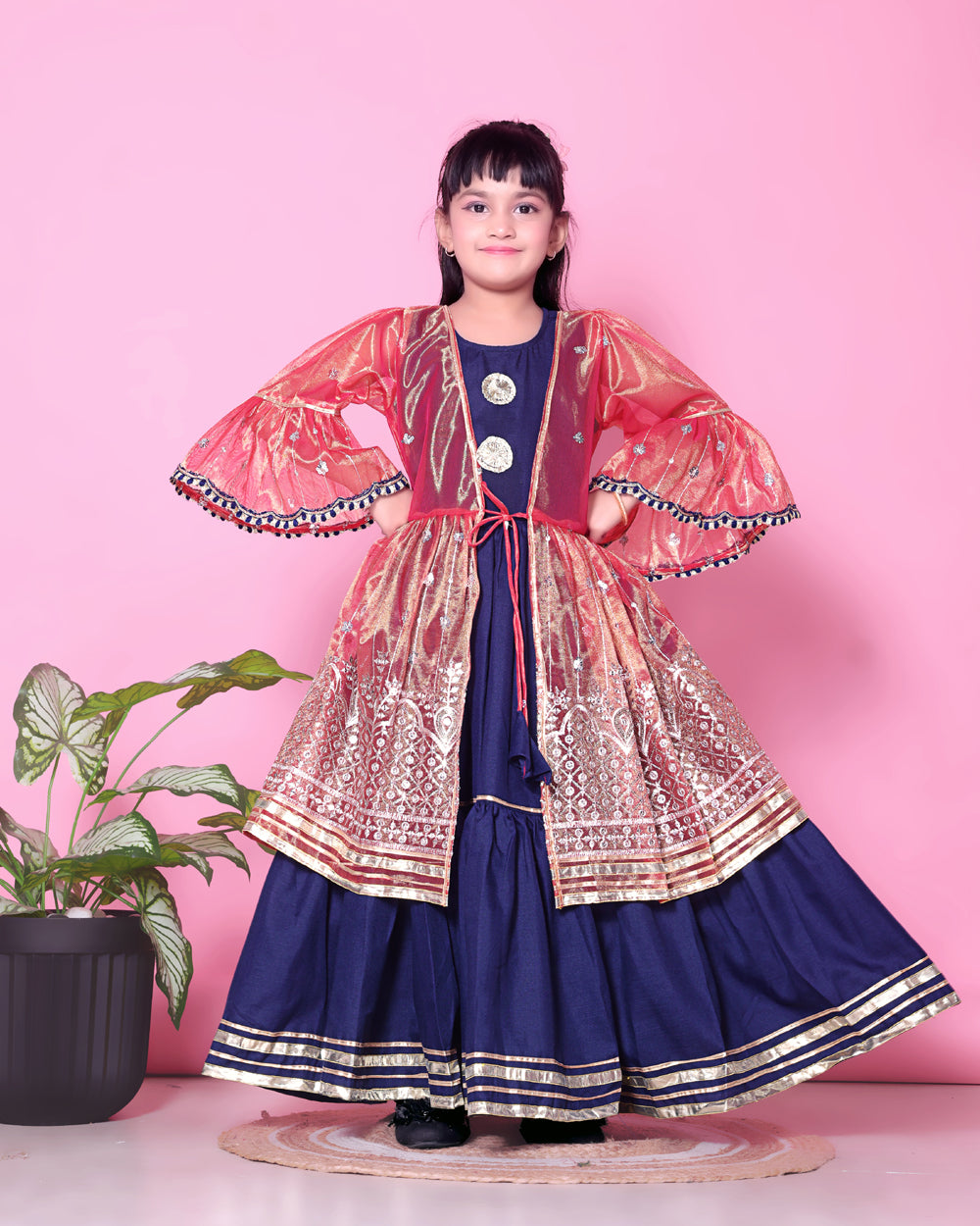 Baby Girls Lehenga Choli Ethnic Wear, Embellished Lehenga Choli