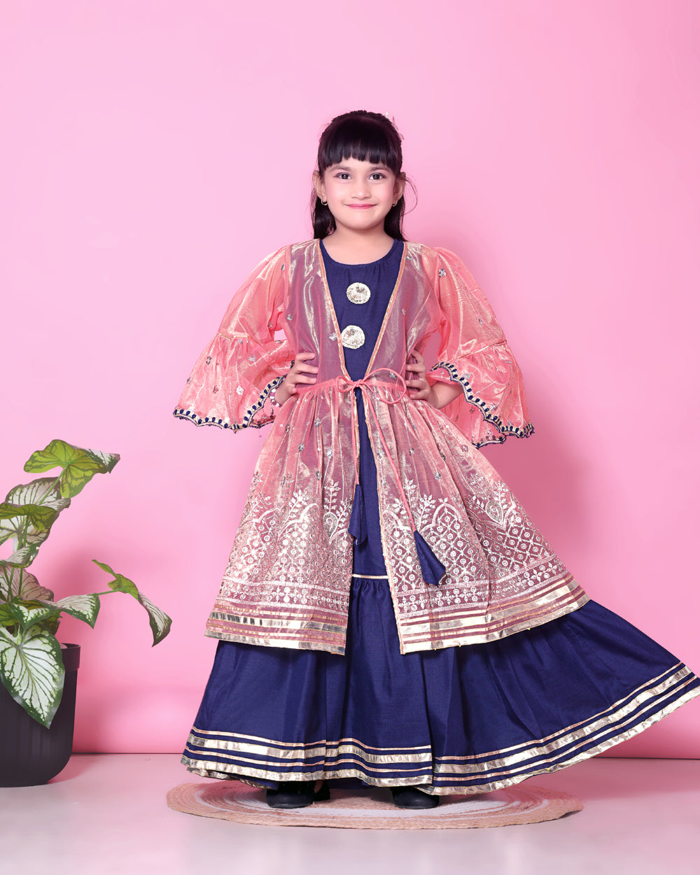 Baby Girls Lehenga Choli Ethnic Wear, Embellished Lehenga Choli