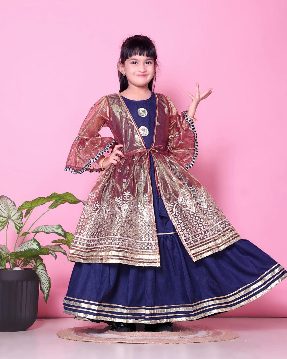 Baby Girls Lehenga Choli Ethnic Wear, Embellished Lehenga Choli