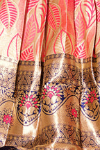 Girls Banarasi Lehenga Choli Set Silk Festive Wedding Ethnic Dress Kids
