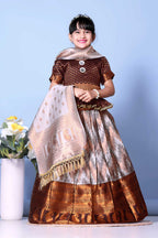 Girls Best Quality Jacquard Lehenga Choli with Dupatta – Festive Ethnic Wear