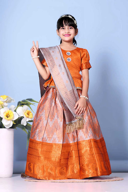Best Quality Jacquard Lehenga, Choli and Dupatta Set
