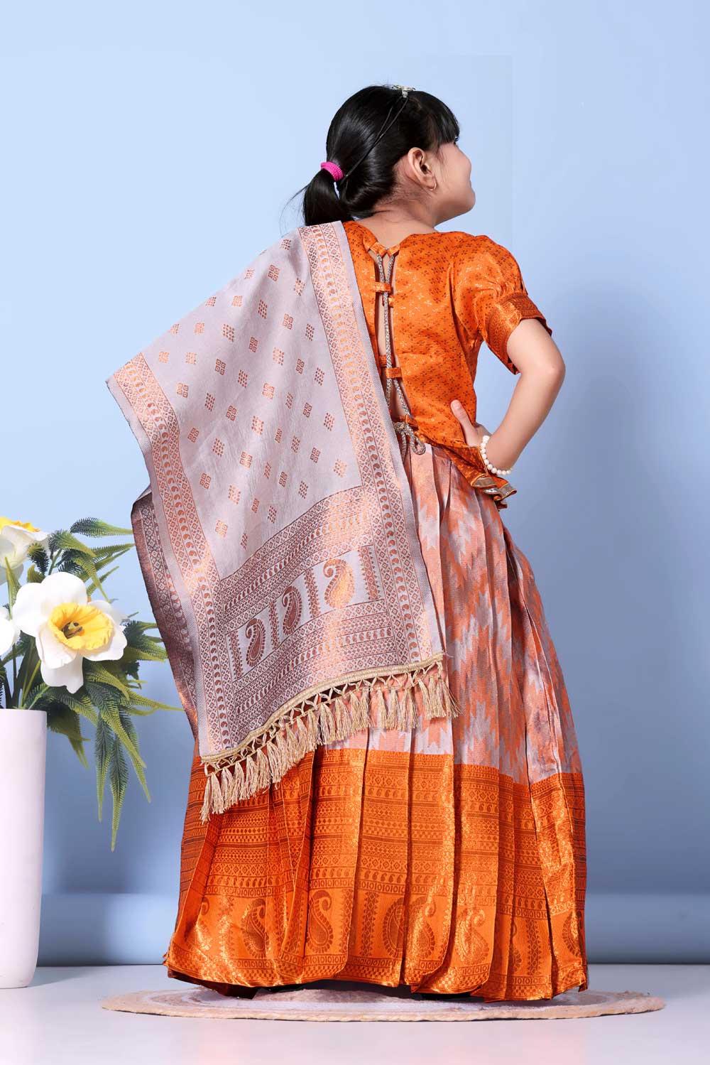 Girls Best Quality Jacquard Lehenga Choli with Dupatta – Festive Ethnic Wear