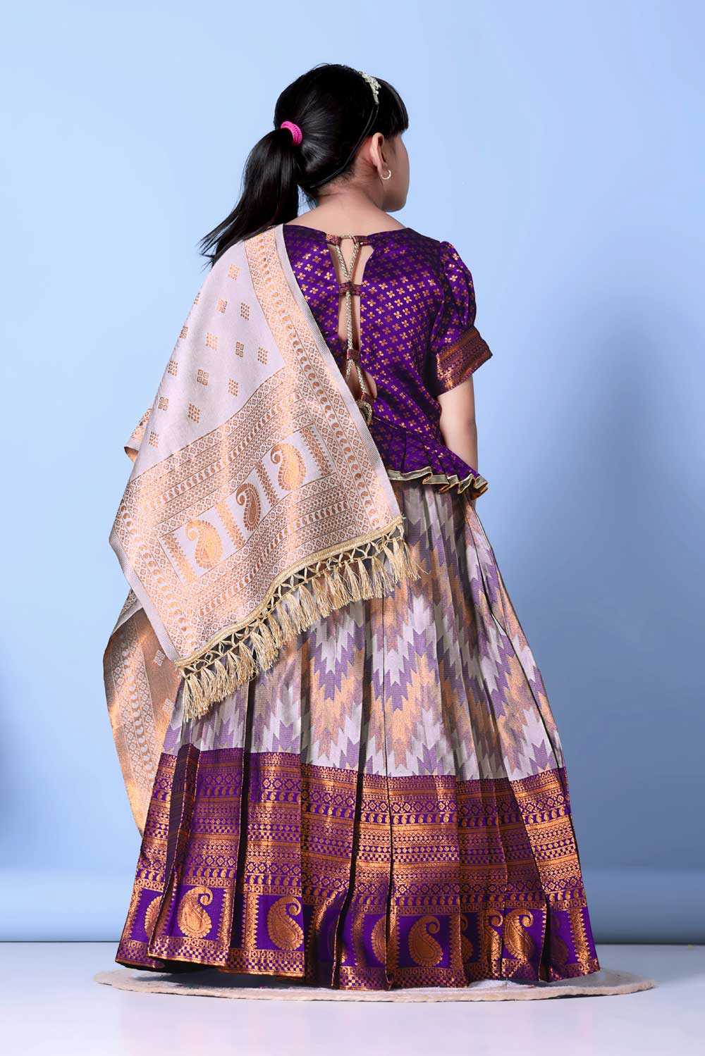 Best Quality Jacquard Lehenga, Choli and Dupatta Set