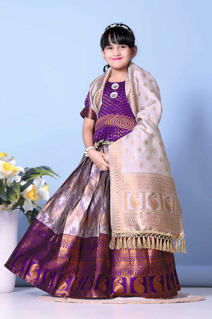 Best Quality Jacquard Lehenga, Choli and Dupatta Set