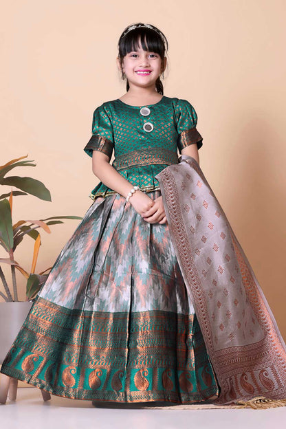 Best Quality Jacquard Lehenga, Choli and Dupatta Set