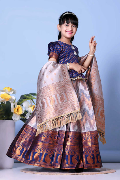 Best Quality Jacquard Lehenga, Choli and Dupatta Set