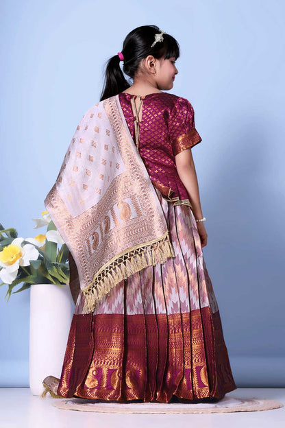 Best Quality Jacquard Lehenga, Choli and Dupatta Set