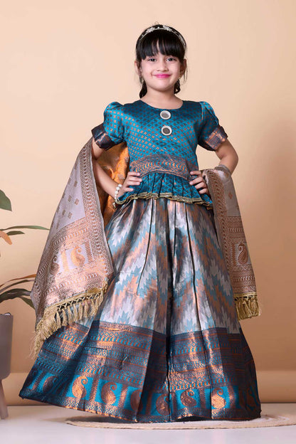 Best Quality Jacquard Lehenga, Choli and Dupatta Set