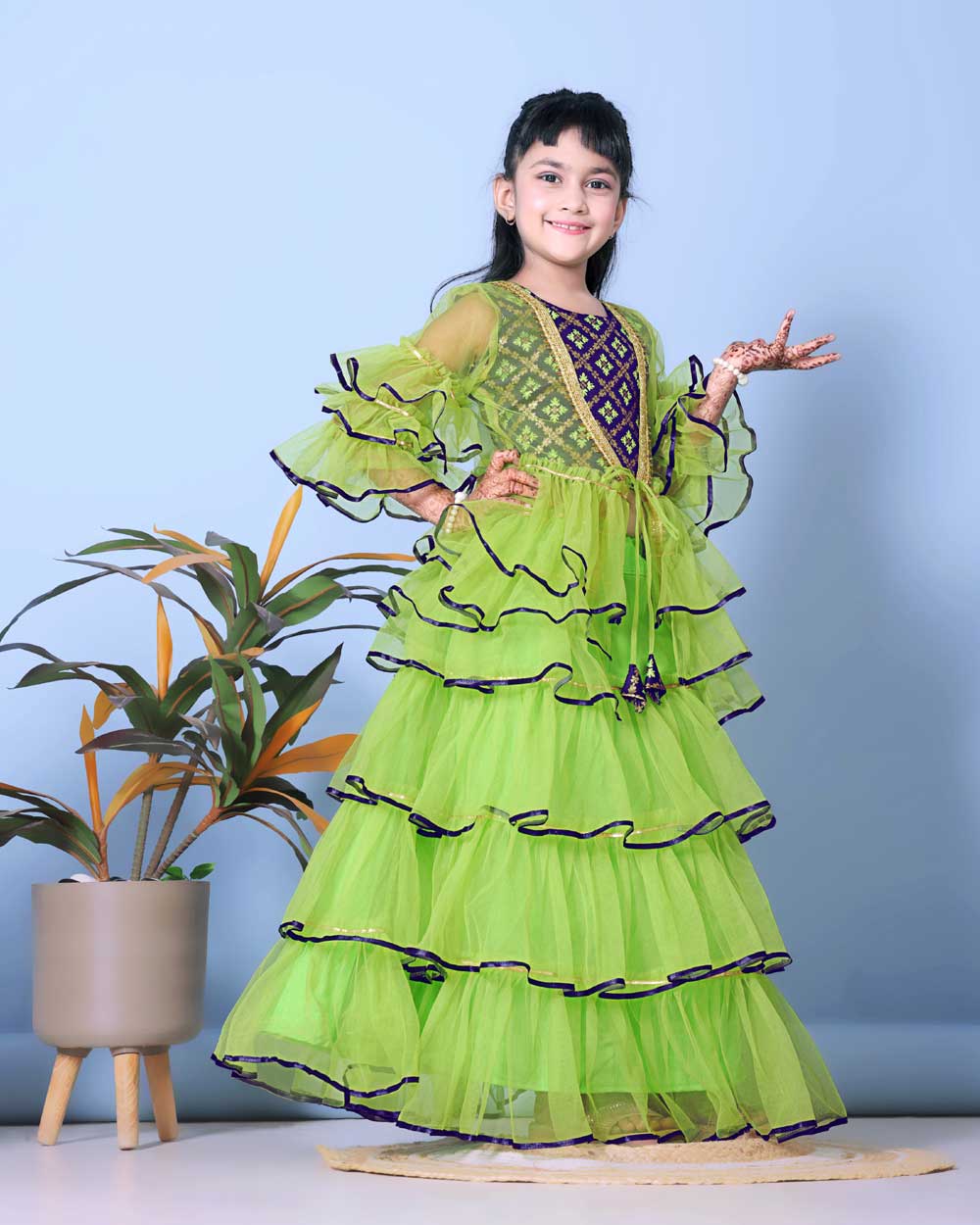High Demand Lehenga & Crop Top with Jacket Set