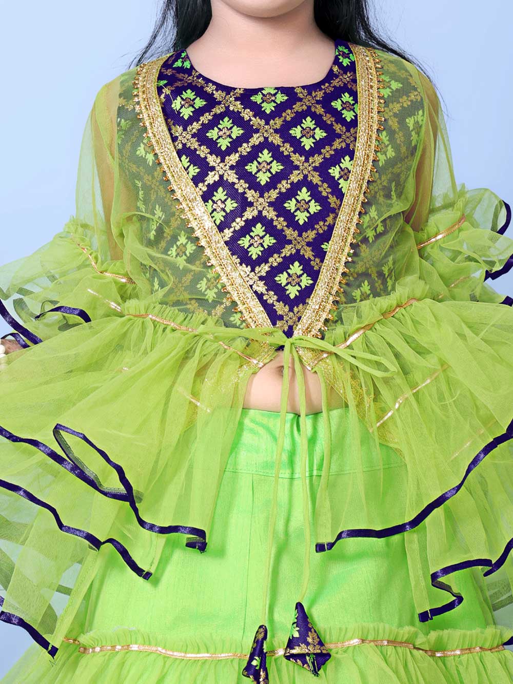 High Demand Lehenga & Crop Top with Jacket Set