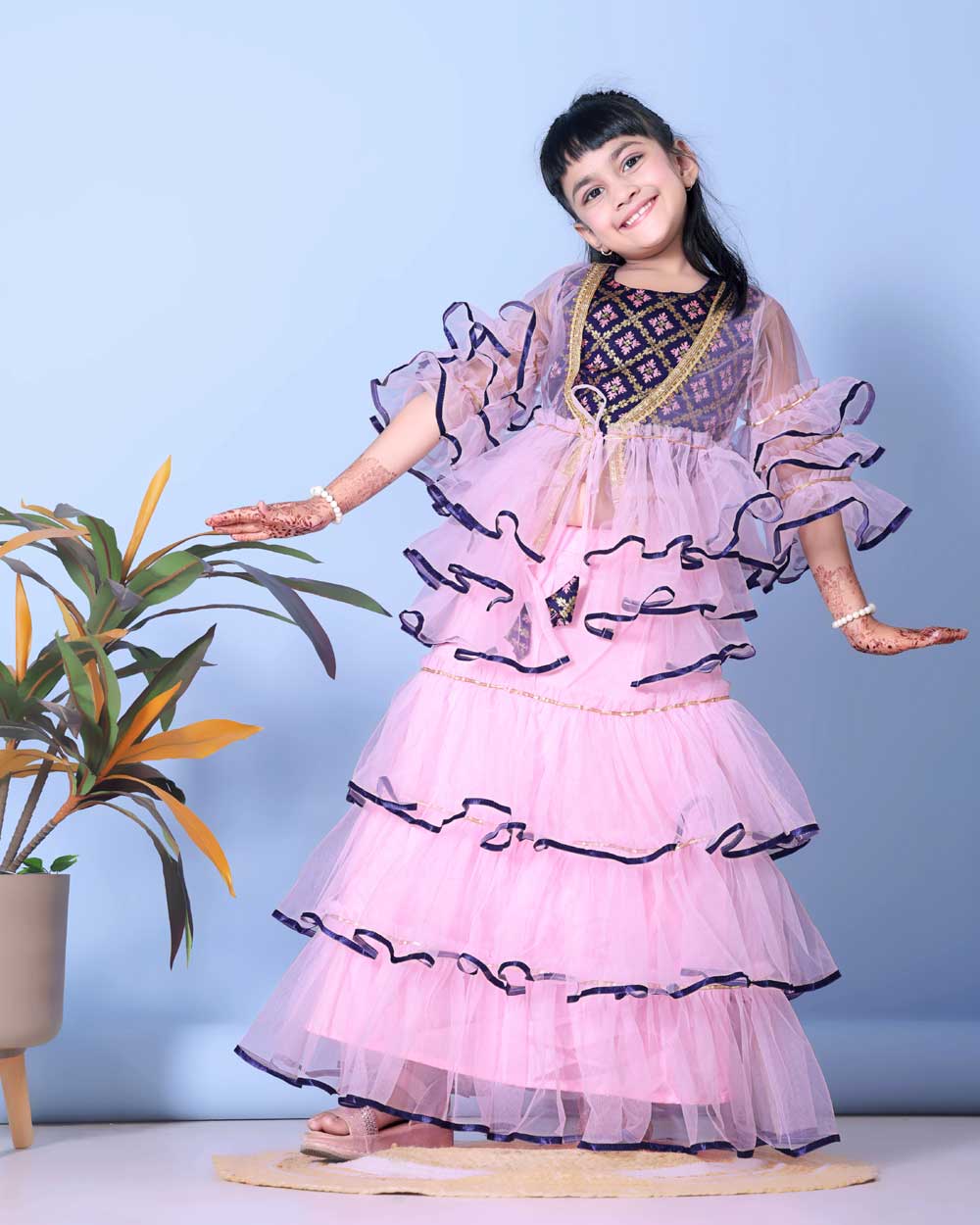 High Demand Lehenga & Crop Top with Jacket Set
