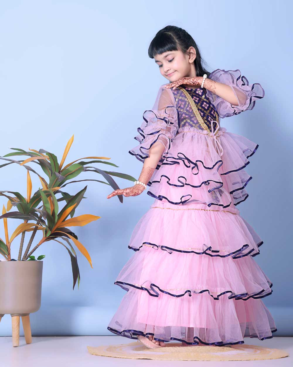 High Demand Lehenga & Crop Top with Jacket Set