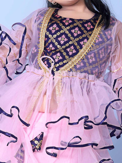 High Demand Lehenga & Crop Top with Jacket Set