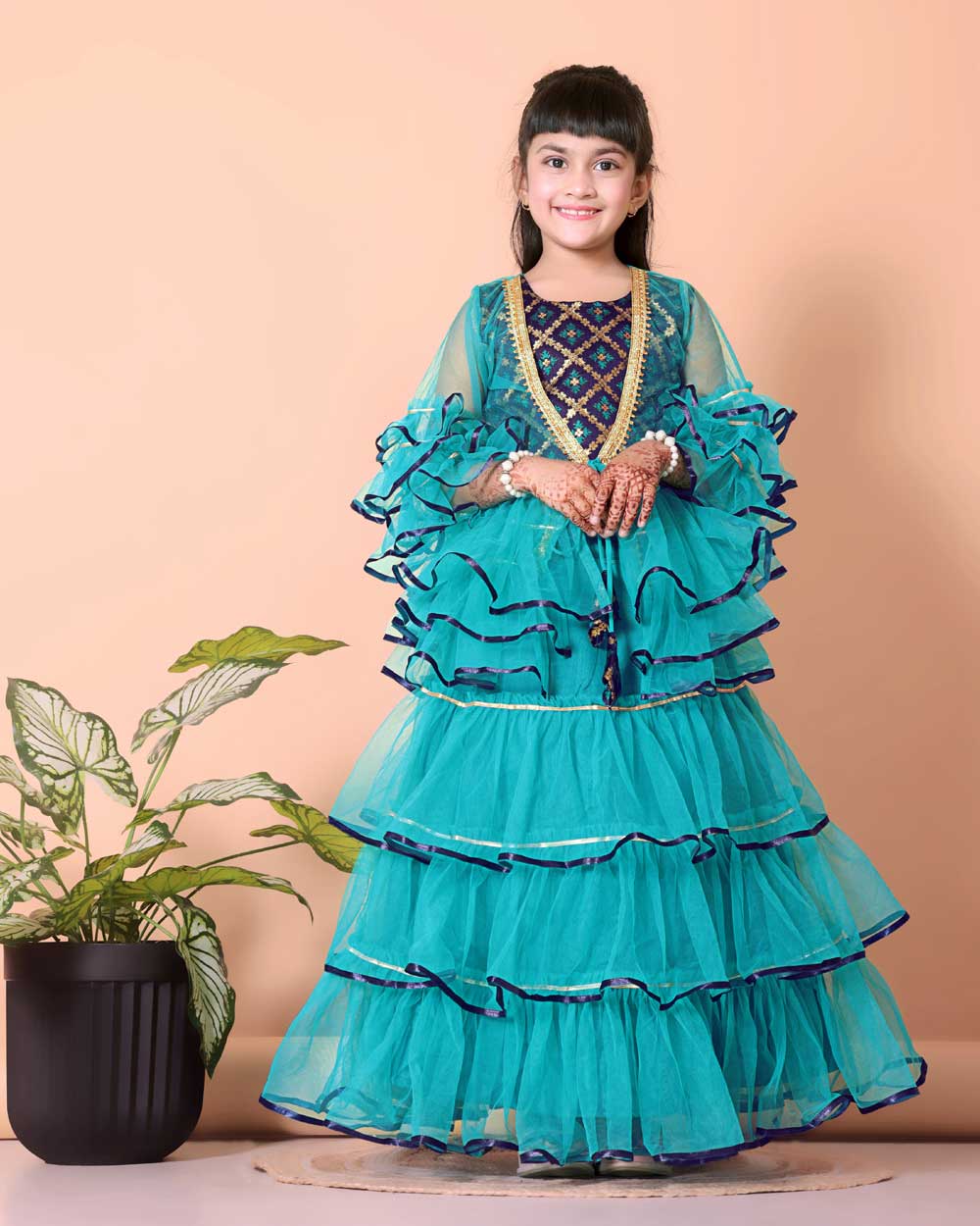 High Demand Lehenga & Crop Top with Jacket Set