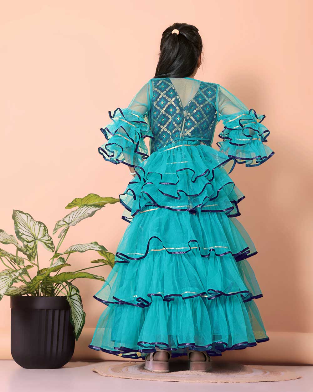 High Demand Lehenga & Crop Top with Jacket Set