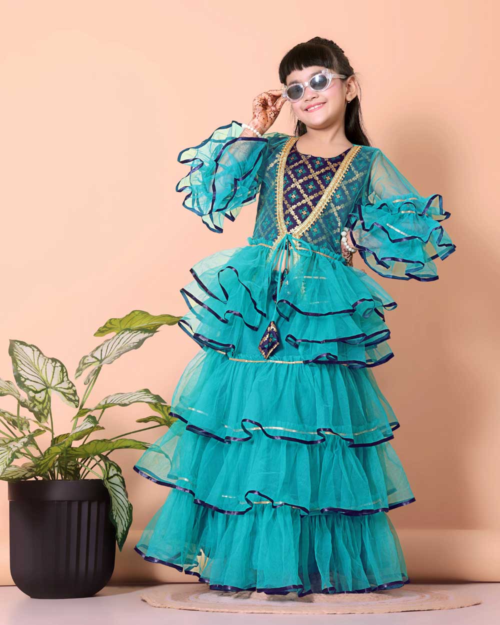High Demand Lehenga & Crop Top with Jacket Set