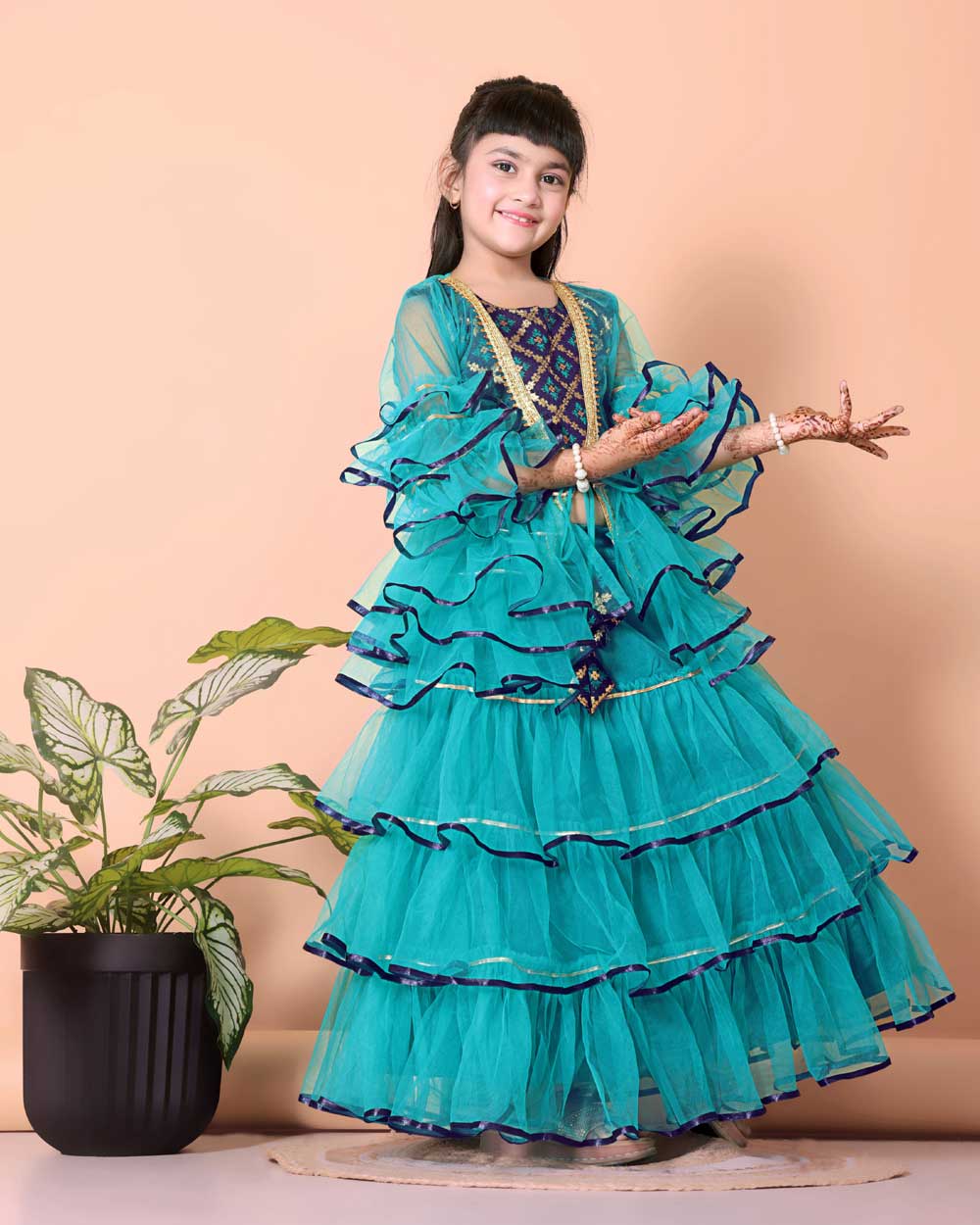 High Demand Lehenga & Crop Top with Jacket Set