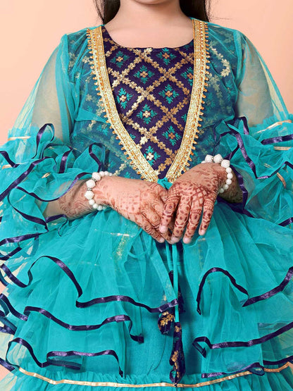 High Demand Lehenga & Crop Top with Jacket Set