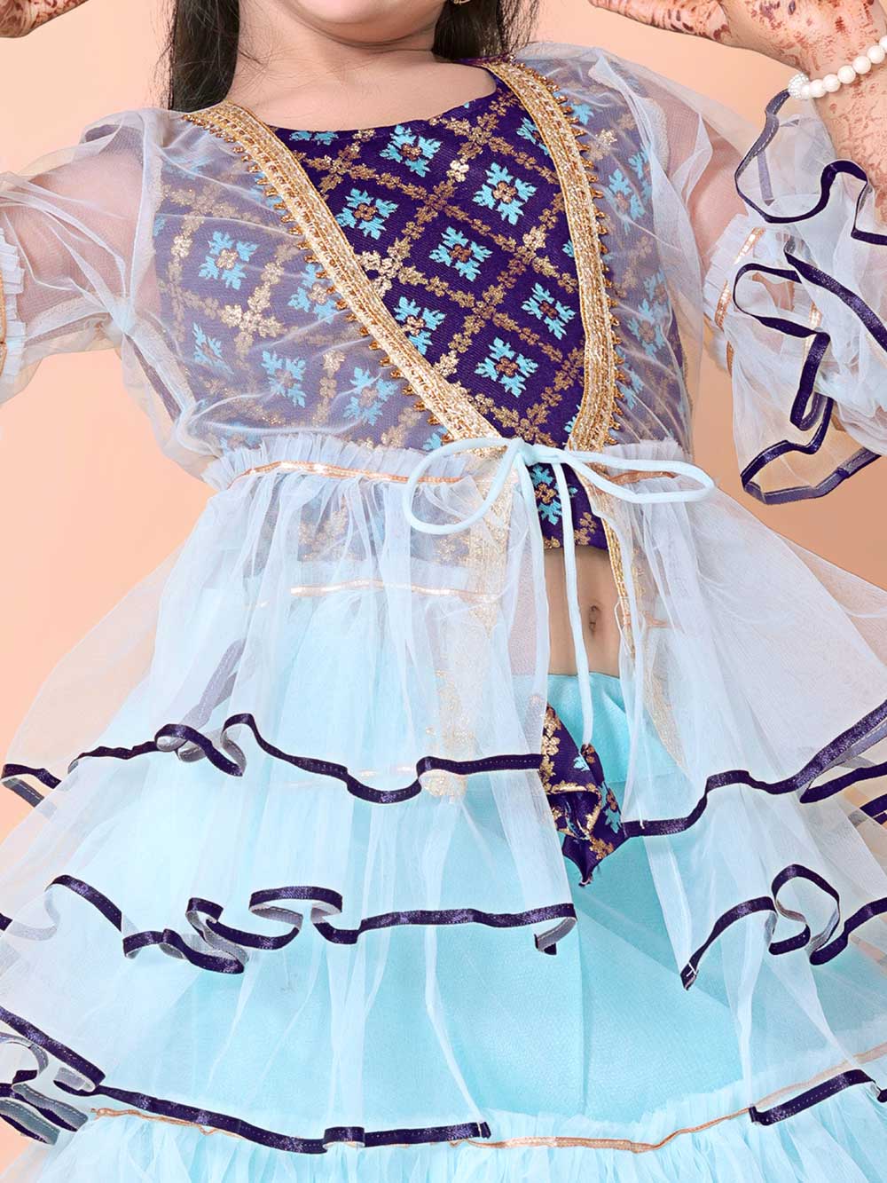 High Demand Lehenga & Crop Top with Jacket Set