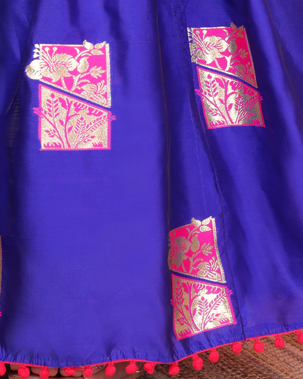 Girls Silk Lehenga Choli Set with Dupatta – Designer Festive Ethnic Wear for Kids Wedding, Party & Navratri Outfit