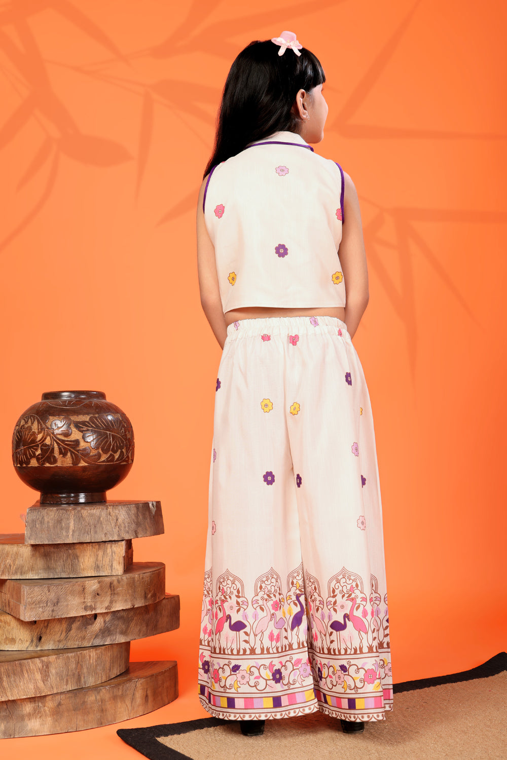 Girls Festive & Party Kurta and Palazzo Set