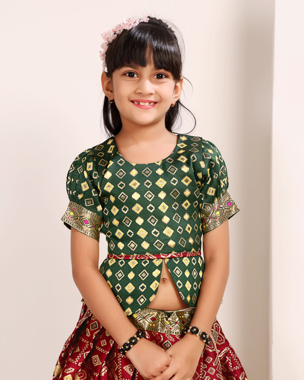 Baby Girls Lehenga Choli Ethnic Wear, Embellished Lehenga Choli
