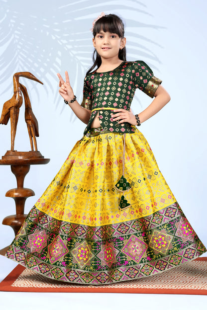 Baby Girls Lehenga Choli Ethnic Wear, Embellished Lehenga Choli