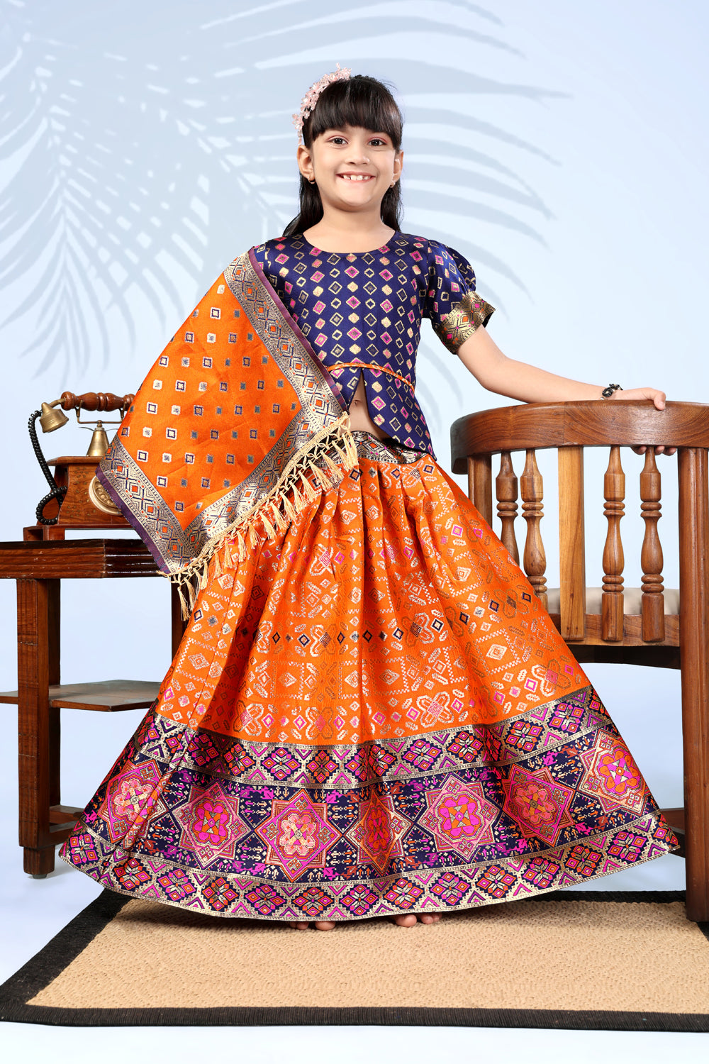 Baby Girls Lehenga Choli Ethnic Wear, Embellished Lehenga Choli