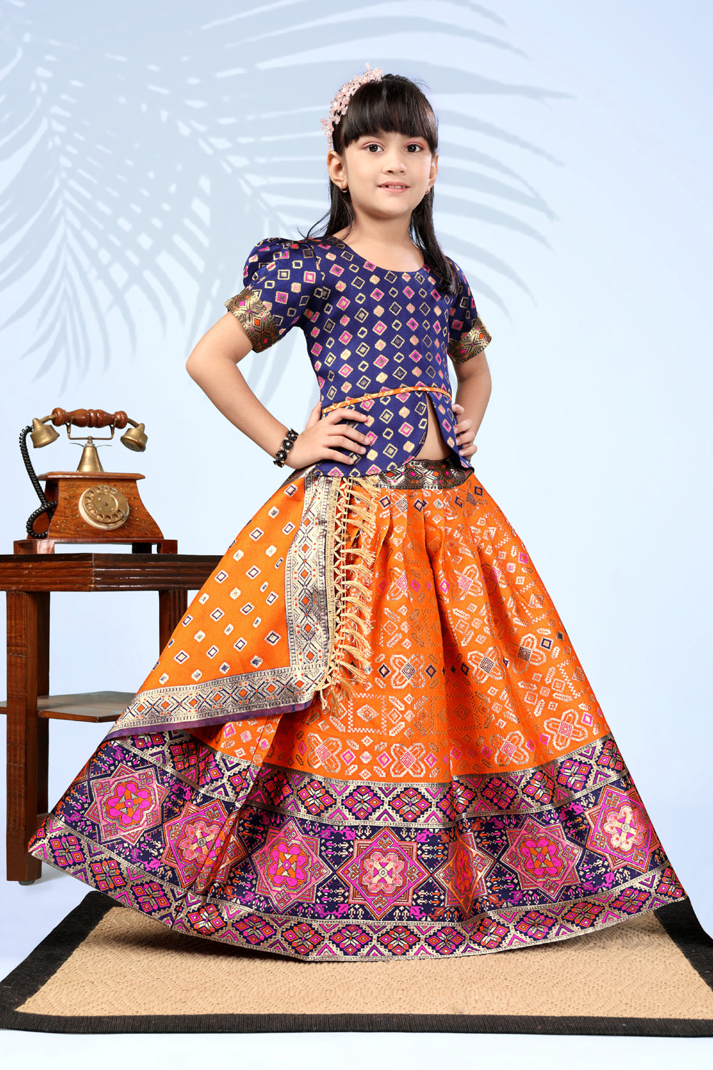 Baby Girls Lehenga Choli Ethnic Wear, Embellished Lehenga Choli