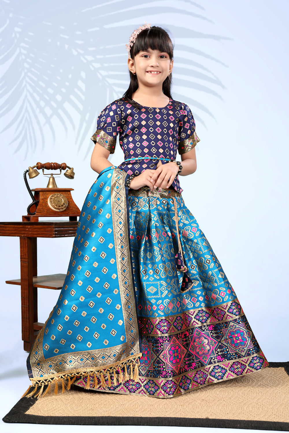Baby Girls Lehenga Choli Ethnic Wear, Embellished Lehenga Choli