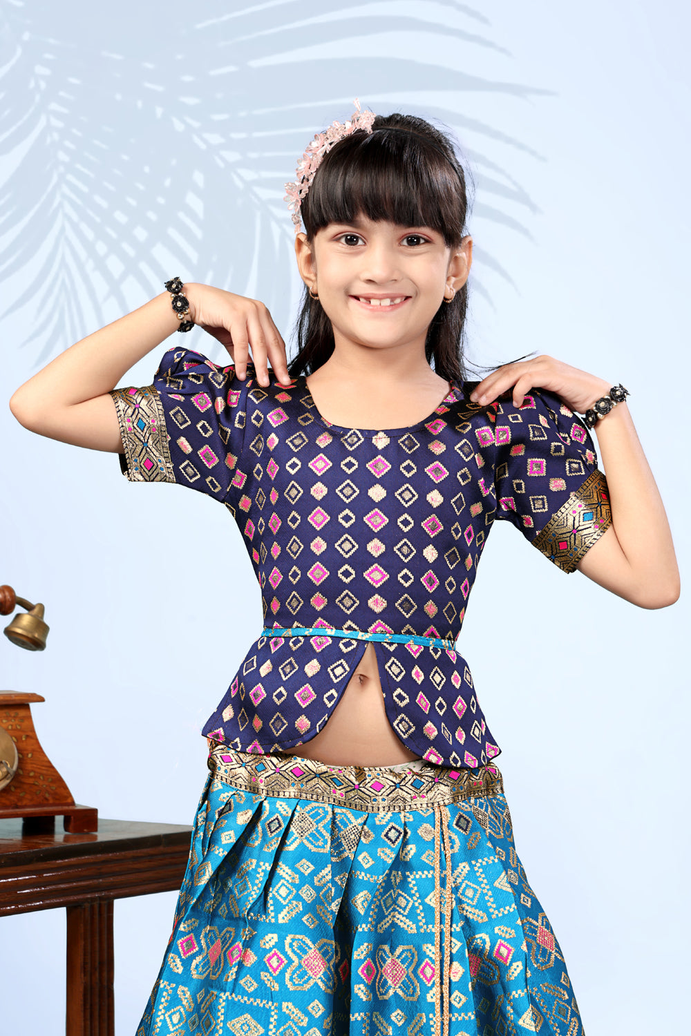 Baby Girls Lehenga Choli Ethnic Wear, Embellished Lehenga Choli