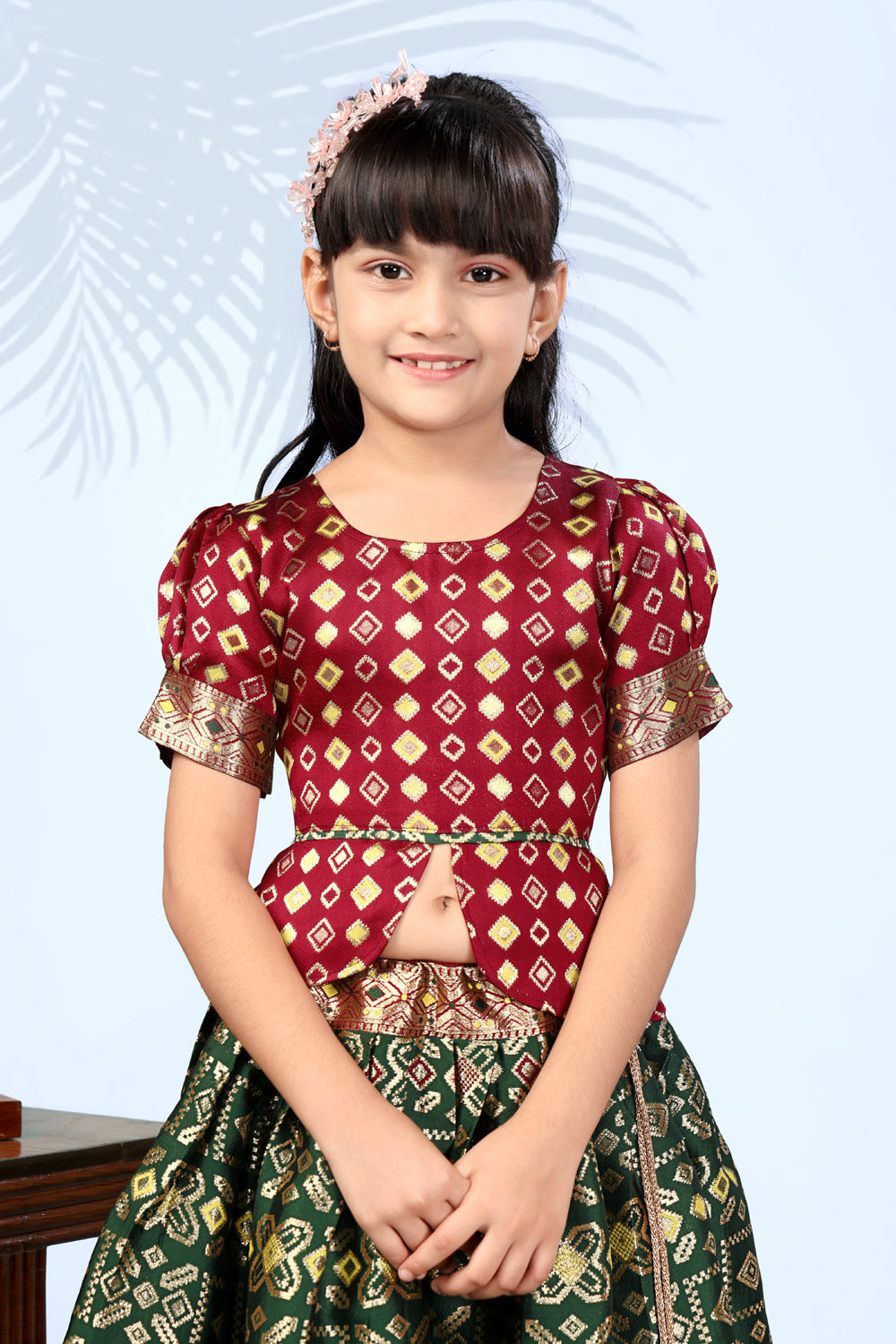 Baby Girls Lehenga Choli Ethnic Wear, Embellished Lehenga Choli