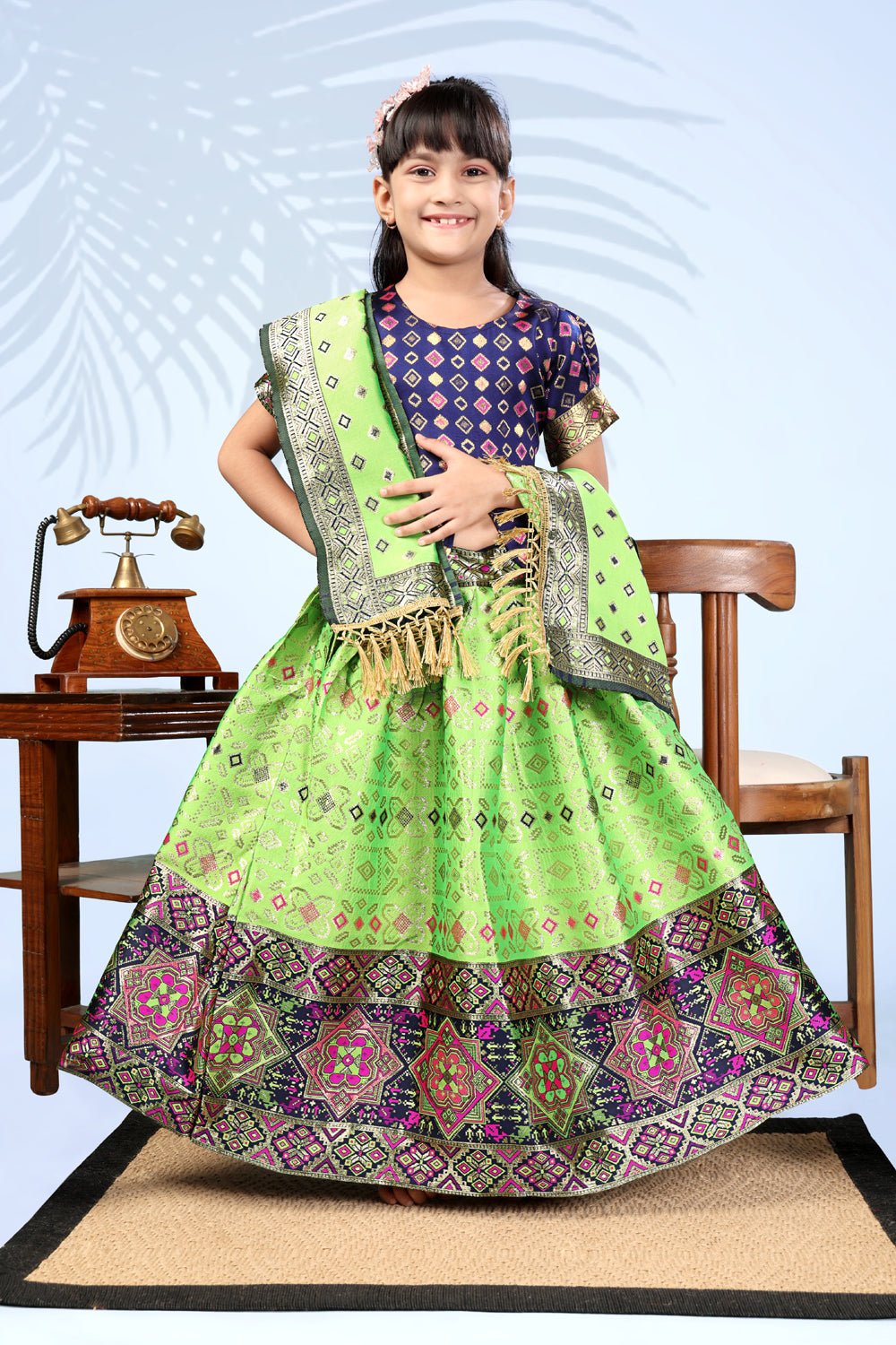 Baby Girls Lehenga Choli Ethnic Wear, Embellished Lehenga Choli