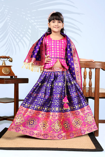 Baby Girls Lehenga Choli Ethnic Wear, Embellished Lehenga Choli