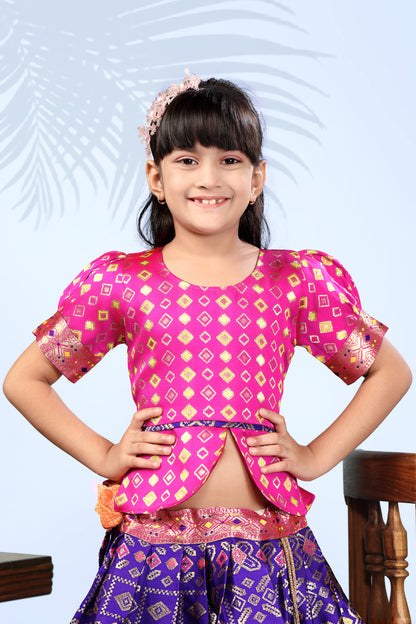 Baby Girls Lehenga Choli Ethnic Wear, Embellished Lehenga Choli