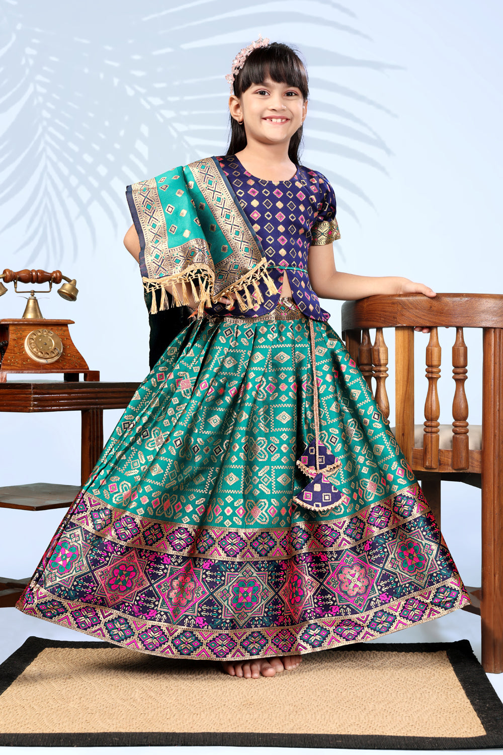 Baby Girls Lehenga Choli Ethnic Wear, Embellished Lehenga Choli