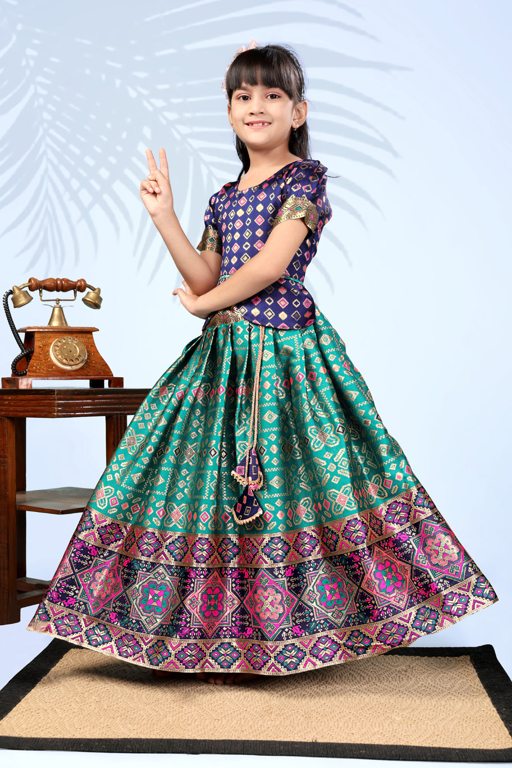 Baby Girls Lehenga Choli Ethnic Wear, Embellished Lehenga Choli