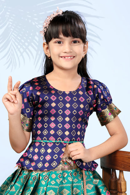 Baby Girls Lehenga Choli Ethnic Wear, Embellished Lehenga Choli